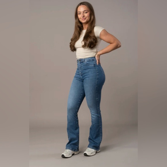 Fitjeans Flared Denim Jeans - Picture 1 of 5